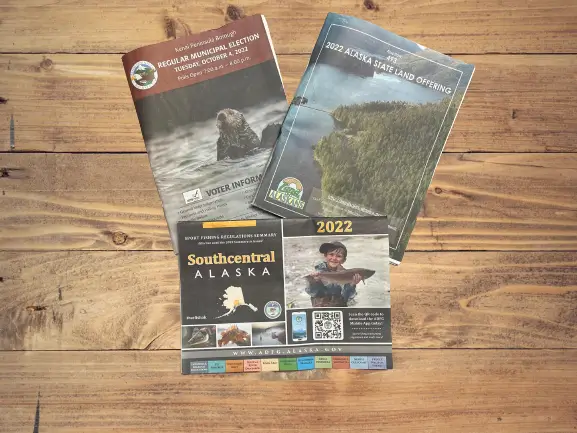 Southcentral Alaska hunting and land brochures printed as booklets