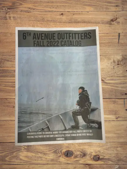 6th Avenue Outfitters fall catalogue cover printed in full colour
